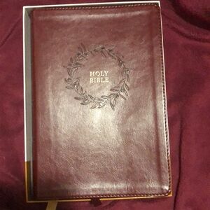 KJV Open Bible with complete reference system.
